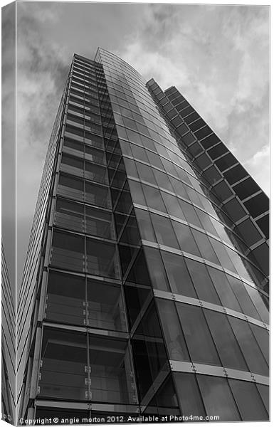 The Velocity Tower Sheffield Canvas Print by Angie Morton