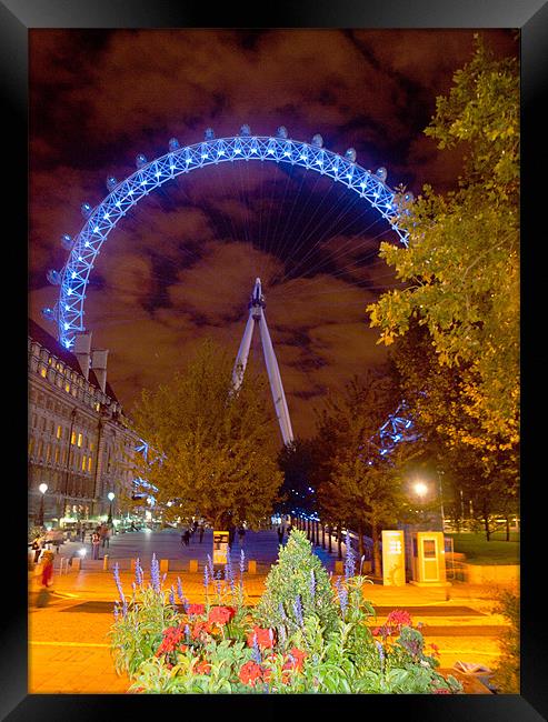 The London Eye Framed Print by Clive Eariss