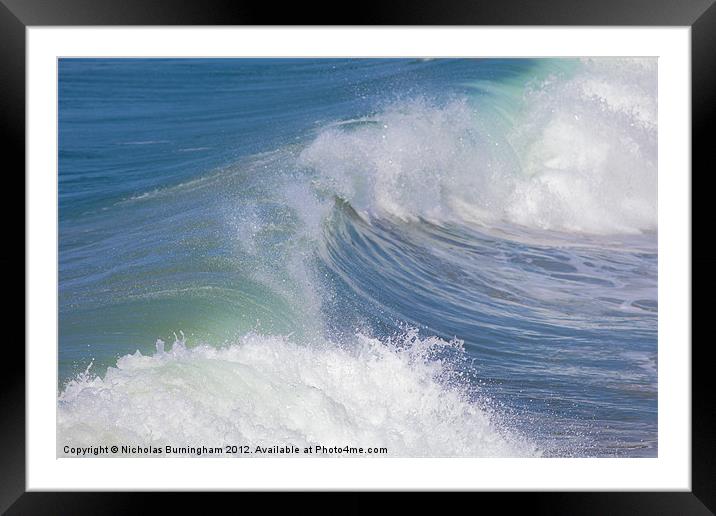 Surf USA Framed Mounted Print by Nicholas Burningham