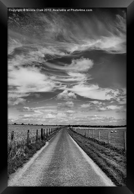 Road To Nowhere Framed Print by Nicola Clark