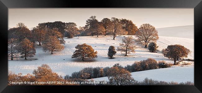 Beacons winter colour Framed Print by Creative Photography Wales
