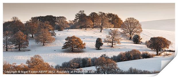 Beacons winter colour Print by Creative Photography Wales