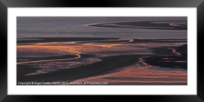 Llansteffan Sunset Framed Mounted Print by Creative Photography Wales