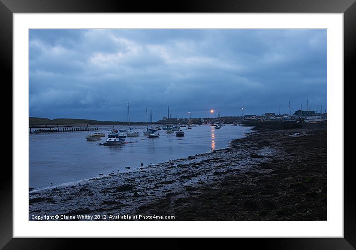 Amble at NIght Framed Mounted Print by Elaine Whitby