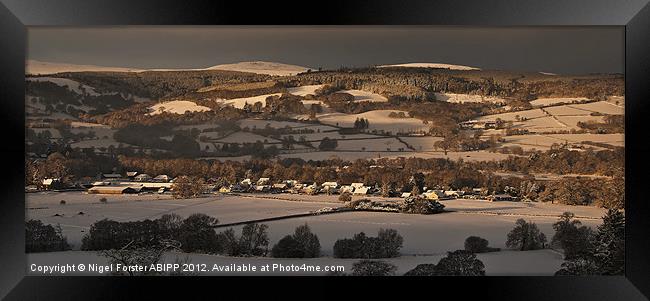 Talybont winter view Framed Print by Creative Photography Wales