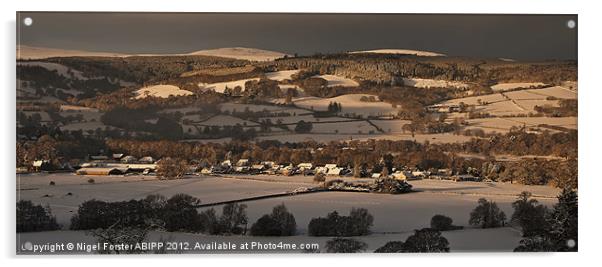 Talybont winter view Acrylic by Creative Photography Wales