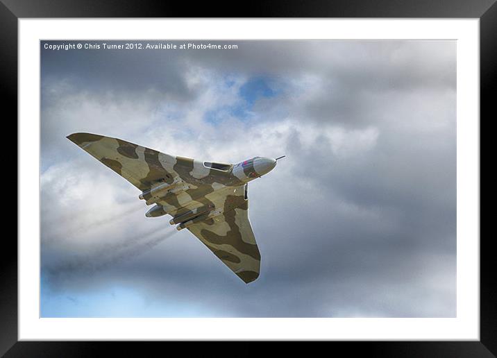 Avro Vulcan - XH558 Framed Mounted Print by Chris Turner