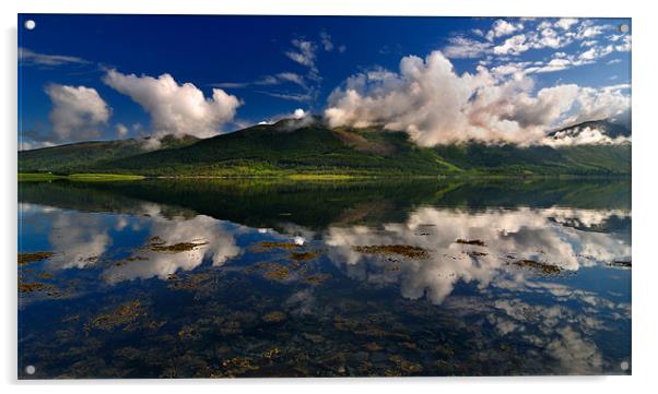 Loch Leven, Ballachulish Acrylic by Surajit Paul