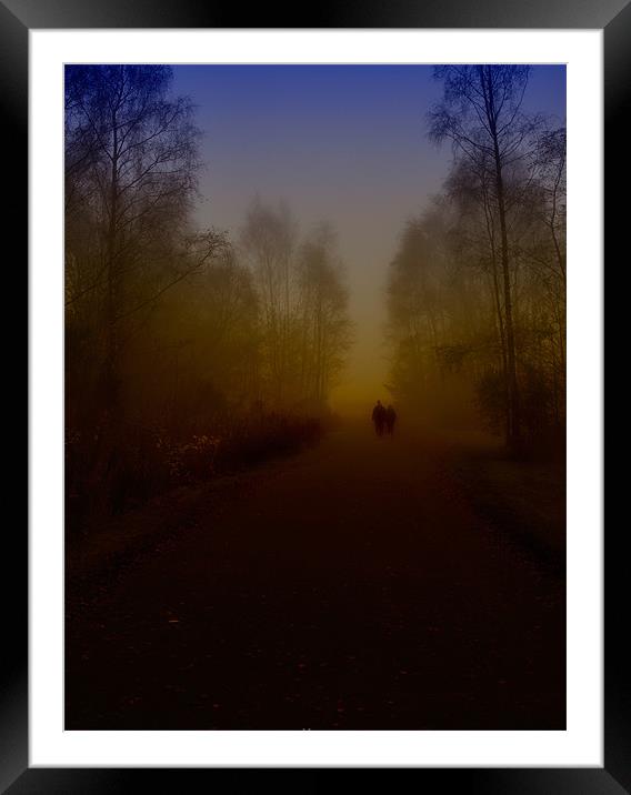 Walk towards misty life Framed Mounted Print by Surajit Paul