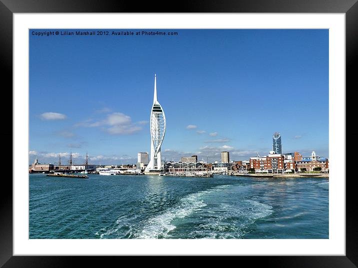 Leaving Portsmouth Harbour Framed Mounted Print by Lilian Marshall