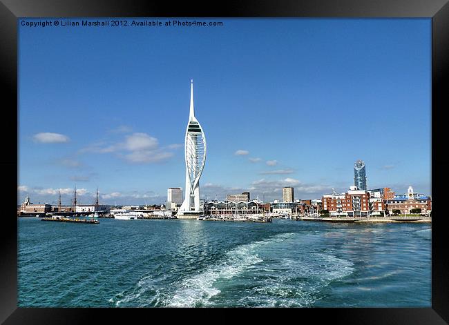 Leaving Portsmouth Harbour Framed Print by Lilian Marshall