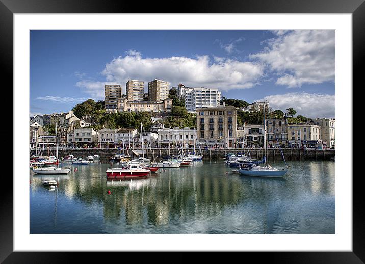 Torquay Harbor Framed Mounted Print by Louise Wagstaff
