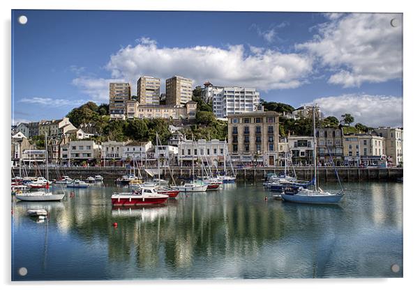 Torquay Harbor Acrylic by Louise Wagstaff