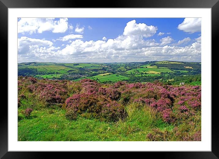 View from Curbar Edge, Peak District Framed Mounted Print by Scott  Paul