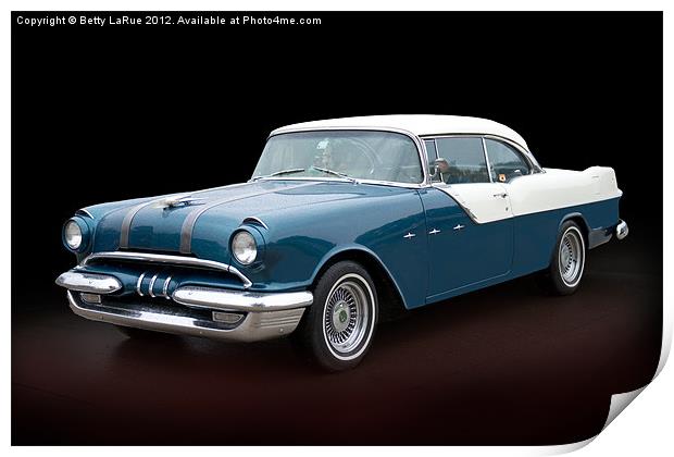 Classic 1955 Pontiac Star Chief Auto Print by Betty LaRue