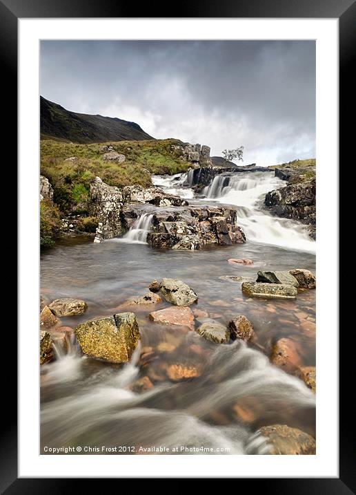 Falls at Glen Coe Framed Mounted Print by Chris Frost
