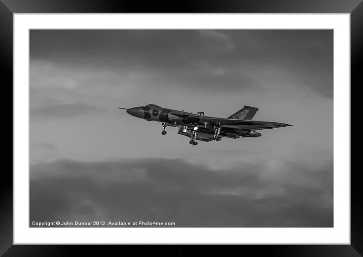 Avro Vulcan XH558 Framed Mounted Print by John Dunbar