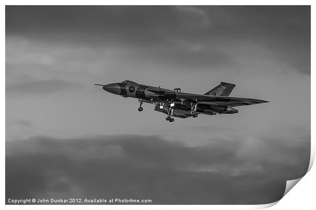 Avro Vulcan XH558 Print by John Dunbar