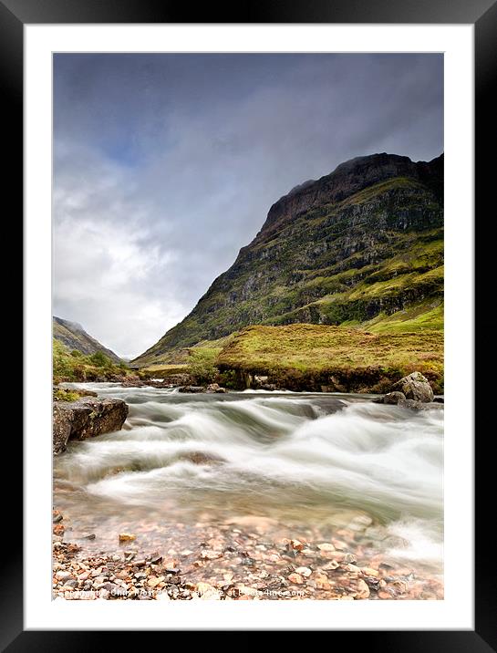 Glen Coe Mountain Pass Framed Mounted Print by Chris Frost