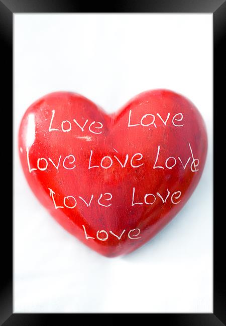 Love Heart Framed Print by Digitalshot Photography