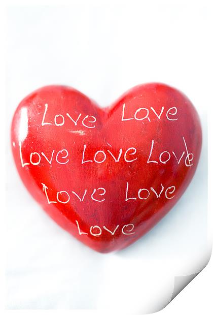 Love Heart Print by Digitalshot Photography