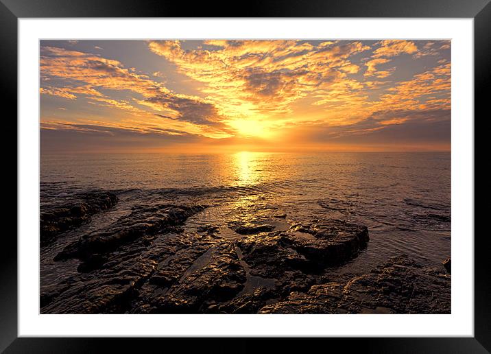 rocky sunrise Framed Mounted Print by Northeast Images