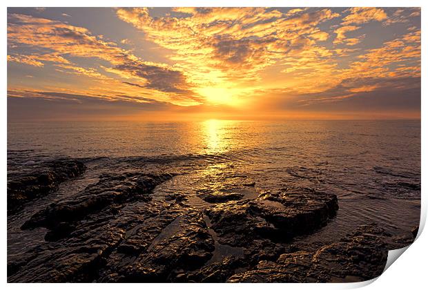 rocky sunrise Print by Northeast Images