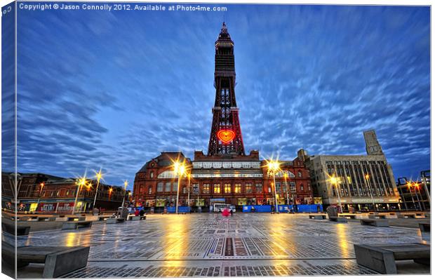 Blackpool Tower, Lancashire Canvas Print by Jason Connolly