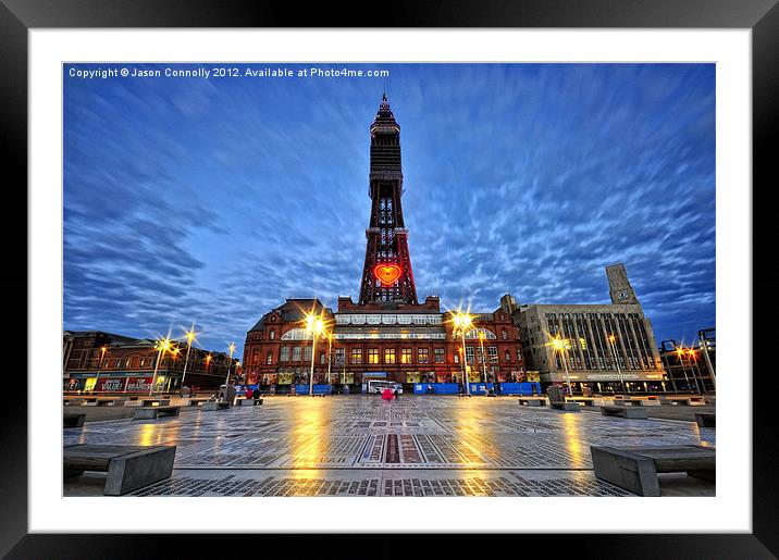 Blackpool Tower, Lancashire Framed Mounted Print by Jason Connolly