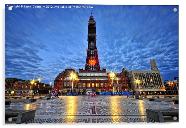 Blackpool Tower, Lancashire Acrylic by Jason Connolly