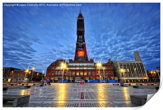 Blackpool Tower, Lancashire Print by Jason Connolly