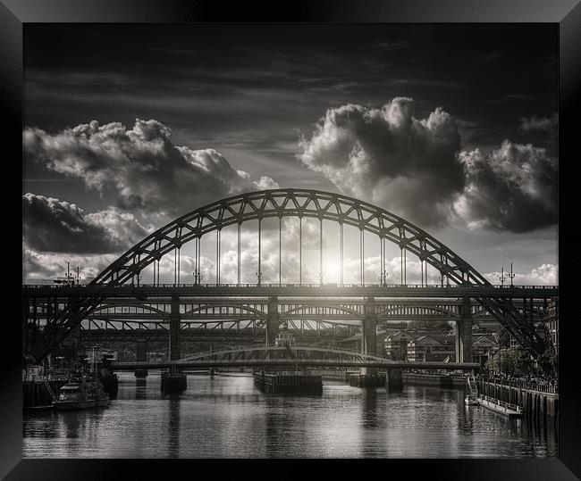 :Tyne bridge: Framed Print by andrew bagley