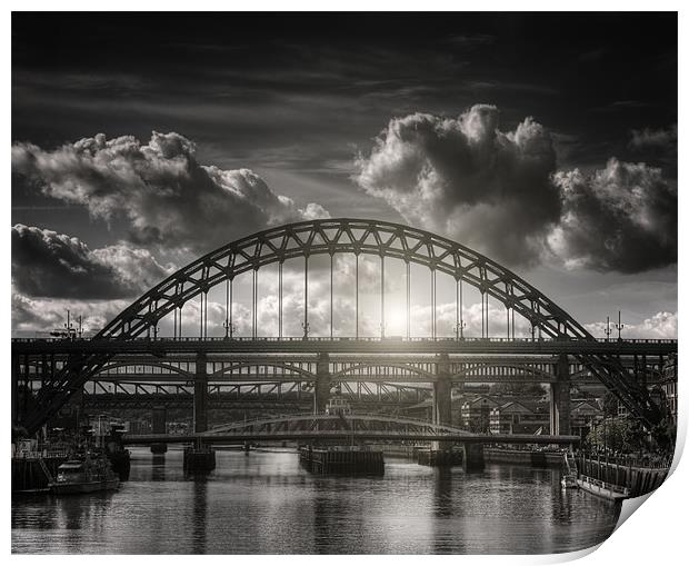 :Tyne bridge: Print by andrew bagley