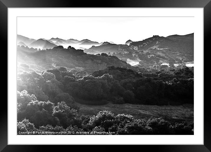 Valley of Light Framed Mounted Print by Panas Wiwatpanachat