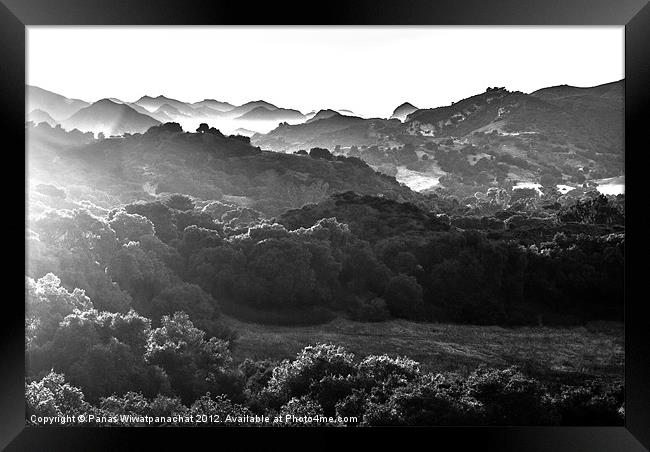 Valley of Light Framed Print by Panas Wiwatpanachat
