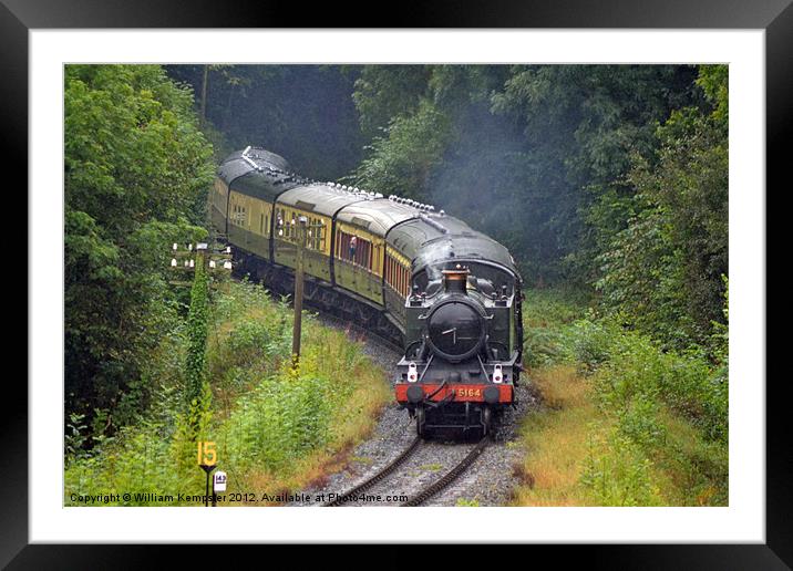 Severn Valley Railway Class 51XX GWR Framed Mounted Print by William Kempster