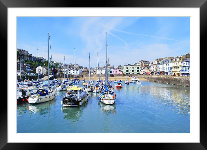 Ilfracombe Harbour Framed Mounted Print by Scott  Paul