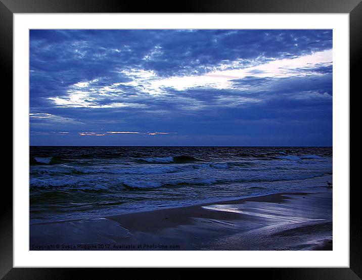Angry Sunset Framed Mounted Print by Susan Medeiros