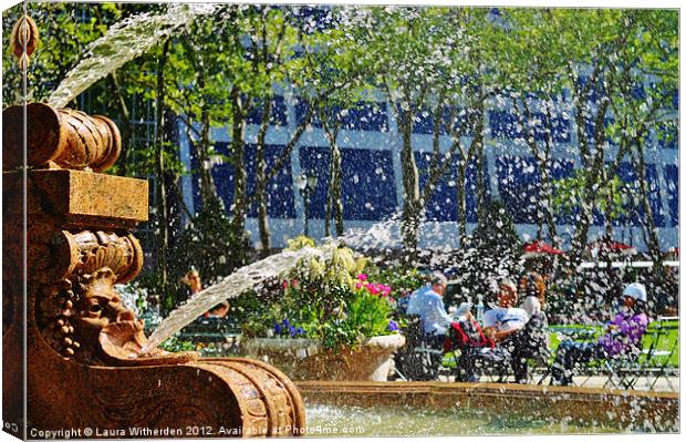 Bryant Park NYC Canvas Print by Laura Witherden