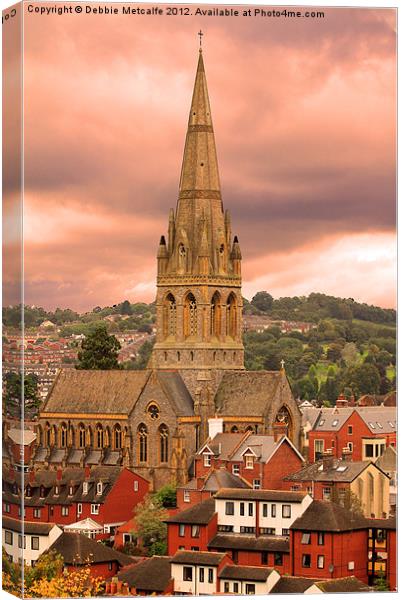 St Michaels Church, Exeter Canvas Print by Debbie Metcalfe