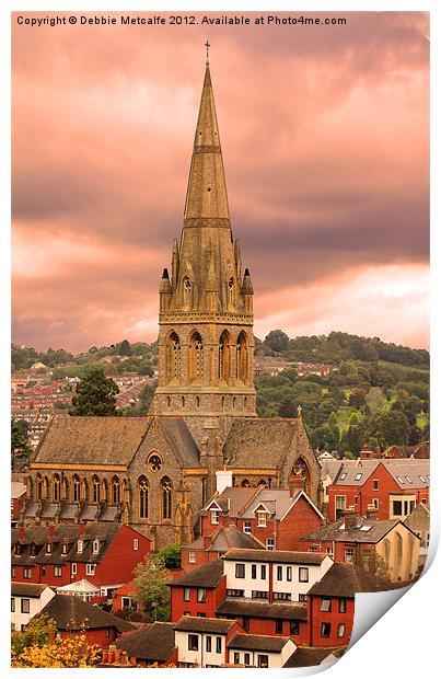 St Michaels Church, Exeter Print by Debbie Metcalfe