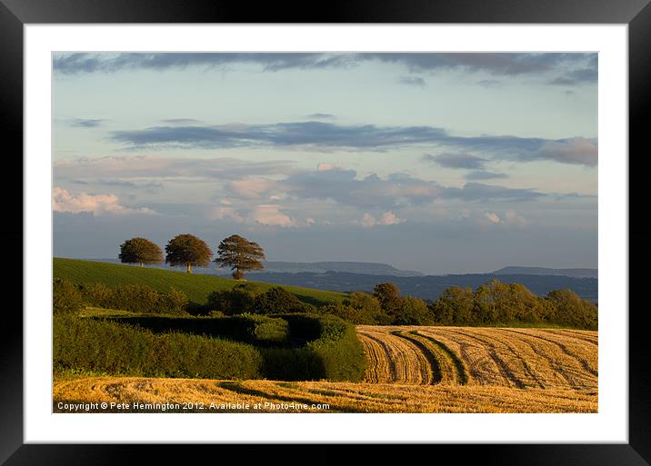 Hilltop view of Sidmouth Gap Framed Mounted Print by Pete Hemington