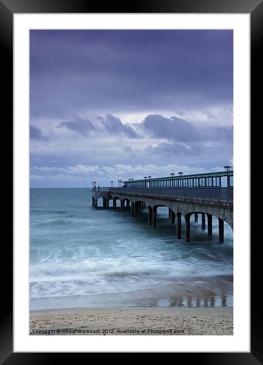 Boscombe Pier Framed Mounted Print by Phil Wareham