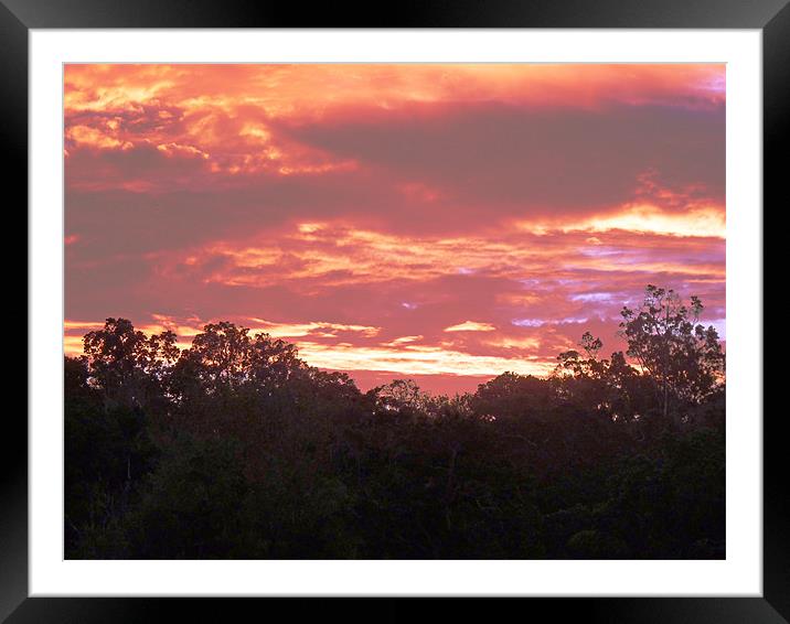 Sunset in Kenya Framed Mounted Print by Tony Murtagh