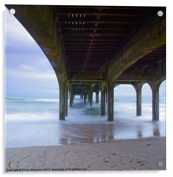 Under the Pier Acrylic by Phil Wareham
