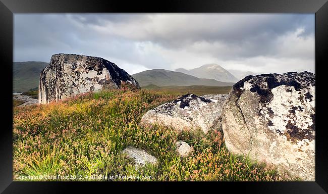 Loch Na Boulders Framed Print by Chris Frost