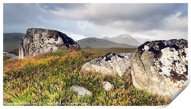 Loch Na Boulders Print by Chris Frost