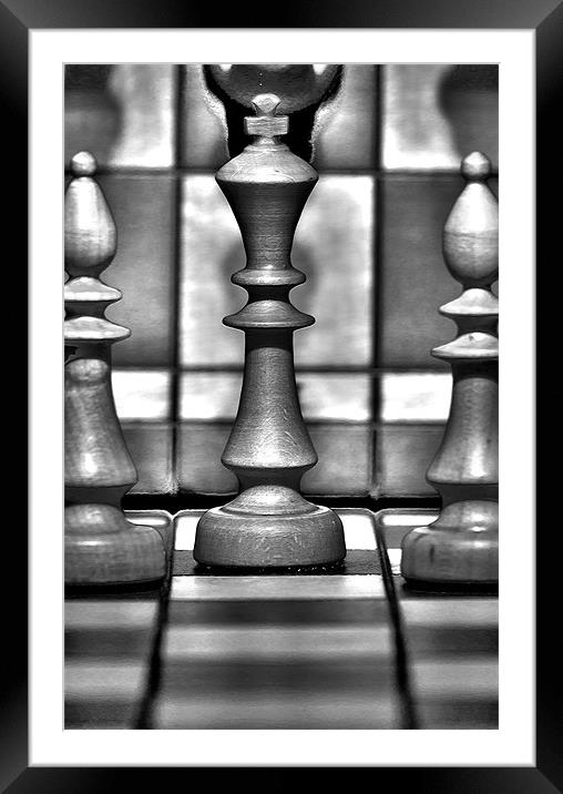 Checkmate Framed Mounted Print by Oliver Porter