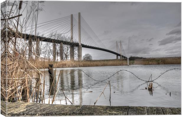 Bridging over Canvas Print by michael perry