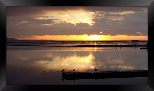 West Kirby marine lake Framed Print by Paul Farrell Photography